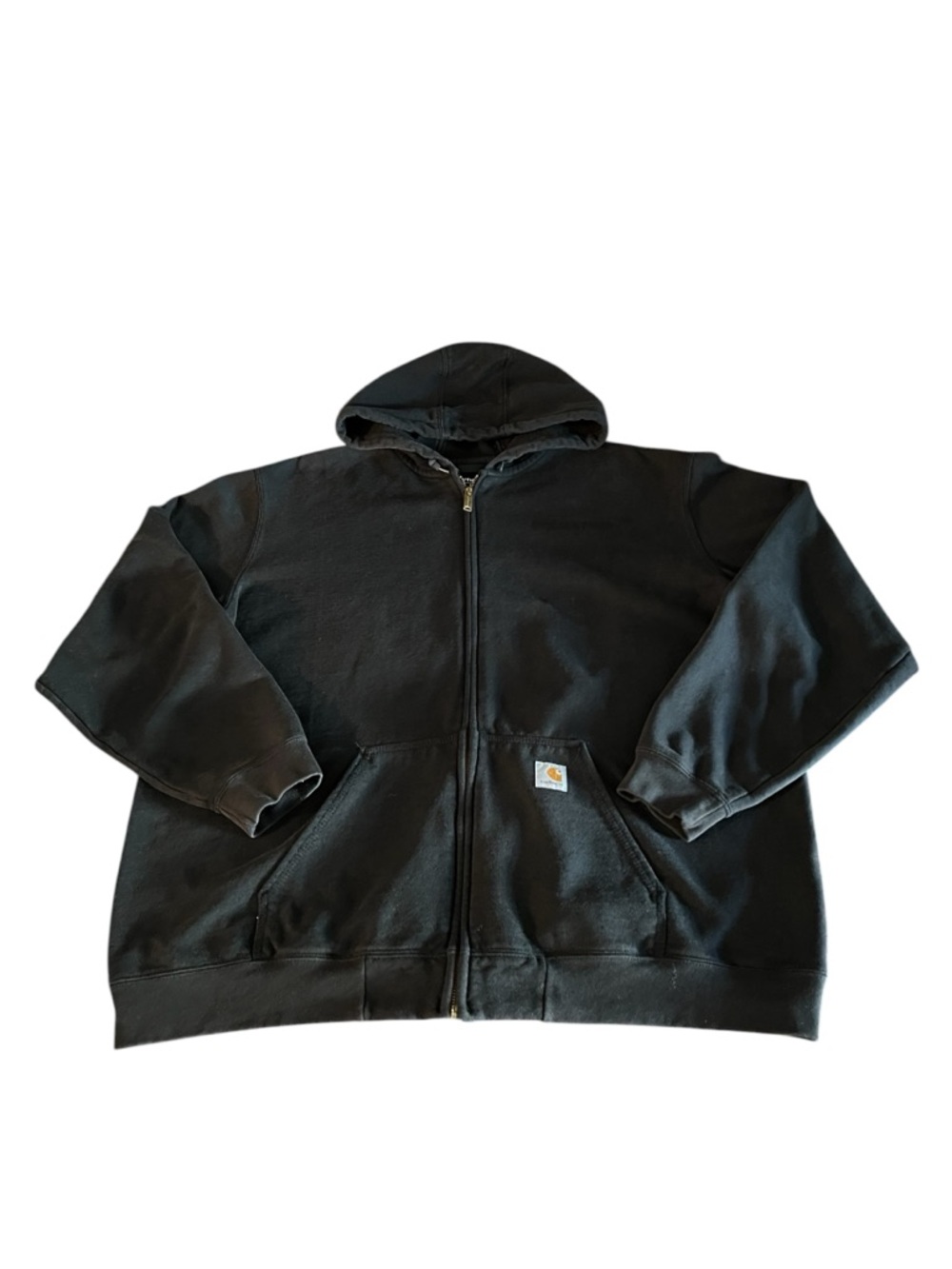 Carhartt Black Full-Zip Hooded Jacket Size XL
